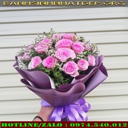 Bó hoa tươi tặng sinh nhật bạn gái ý nghĩa - PT01